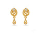 Gold Plated Light-Catching AD Drop Earrings