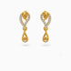 Gold Plated Lustrous AD Drop Earrings