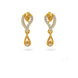 Gold Plated Lustrous AD Drop Earrings