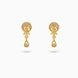 Gold Plated Glitter AD Drop Earrings