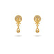 Gold Plated Glitter AD Drop Earrings