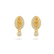 Gold Plated AD Embellished Drop Earrings