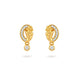 Gold Plated AD Accented Drop Earrings
