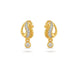 Gold Plated AD Decorated Drop Earrings