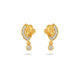 Gold Plated AD Encrusted Drop Earrings