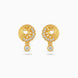 Gold Plated AD Detailed Drop Earrings