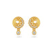 Gold Plated AD Detailed Drop Earrings