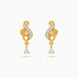 Gold Plated Shimmering AD Drop Earrings