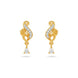 Gold Plated Shimmering AD Drop Earrings