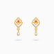 Gold Plated Handcrafted AD Drop Earrings