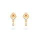Gold Plated Handcrafted AD Drop Earrings