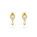 Gold Plated Stone-Set AD Drop Earrings