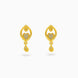 Gold Plated Simple AD Drop Earrings
