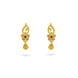 Gold Plated Graceful AD Drop Earrings