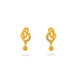 Gold Plated Refined AD Drop Earrings