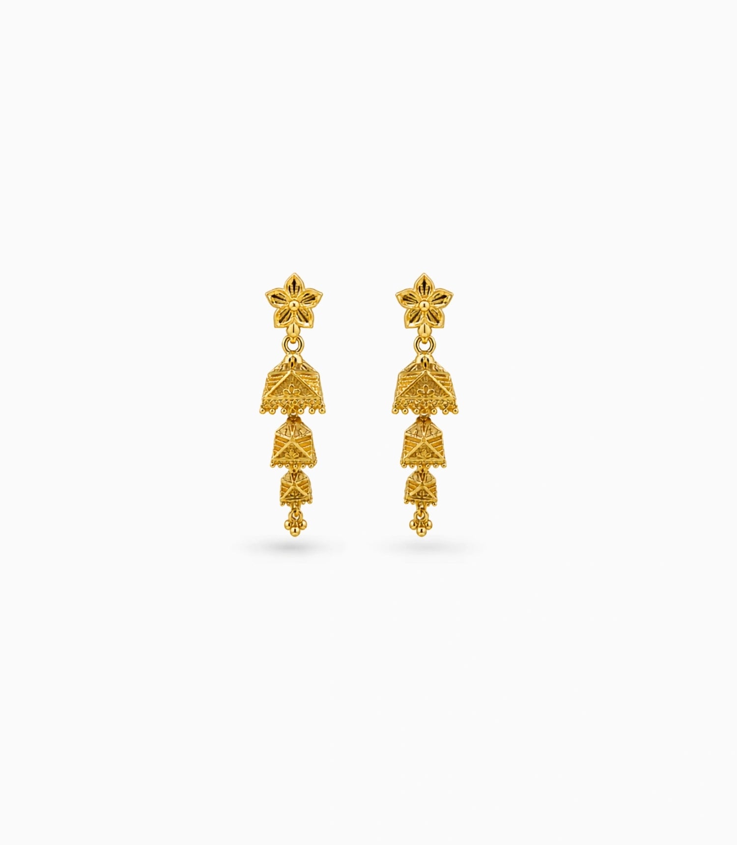 Gold Plated Beautiful Jhumka Earrings