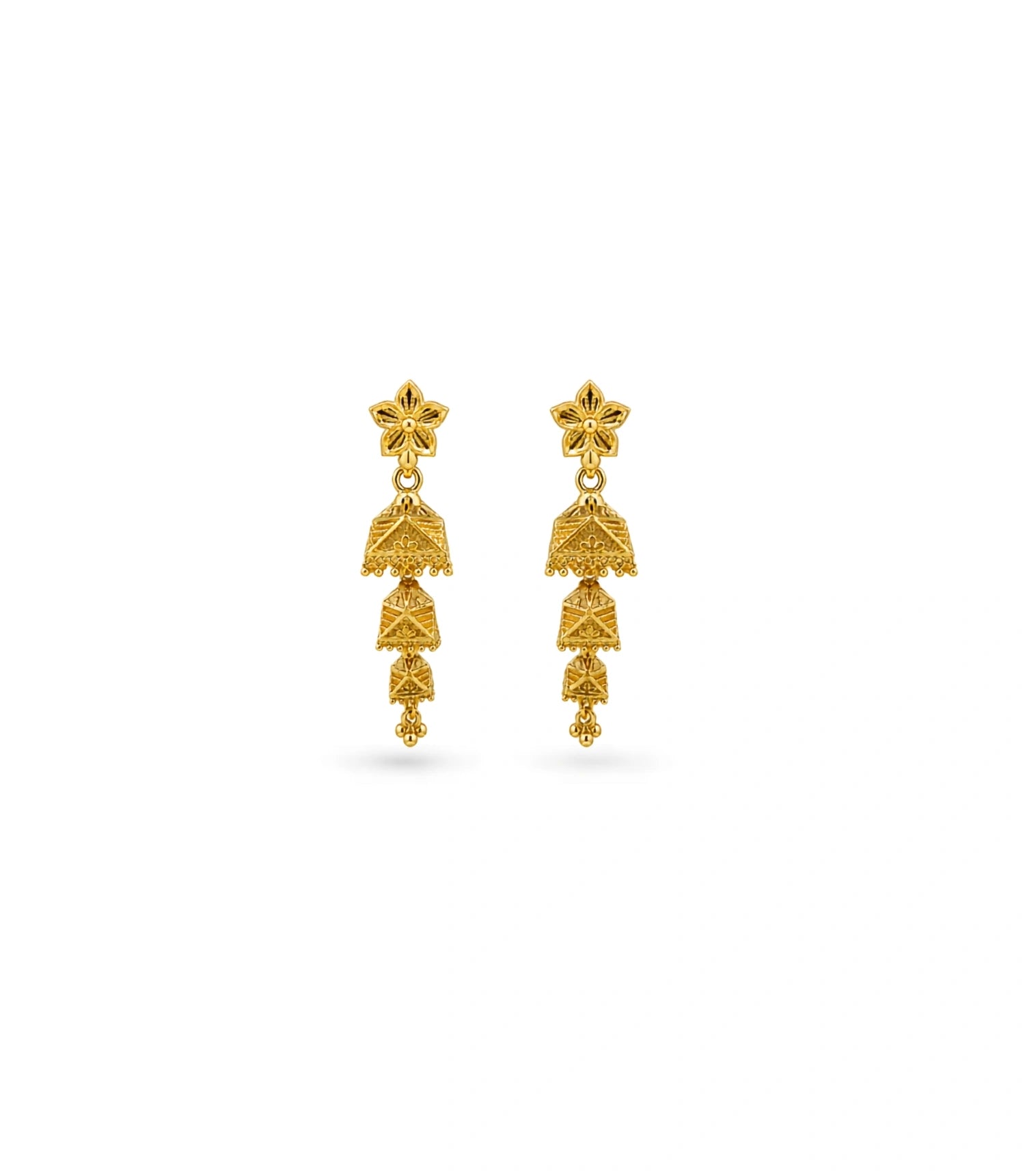 Gold Plated Beautiful Jhumka Earrings