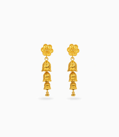 Gold Plated Charming Jhumka Earrings