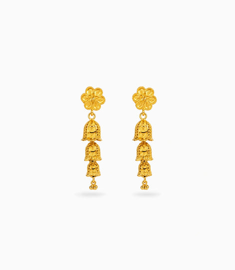 Gold Plated Charming Jhumka Earrings
