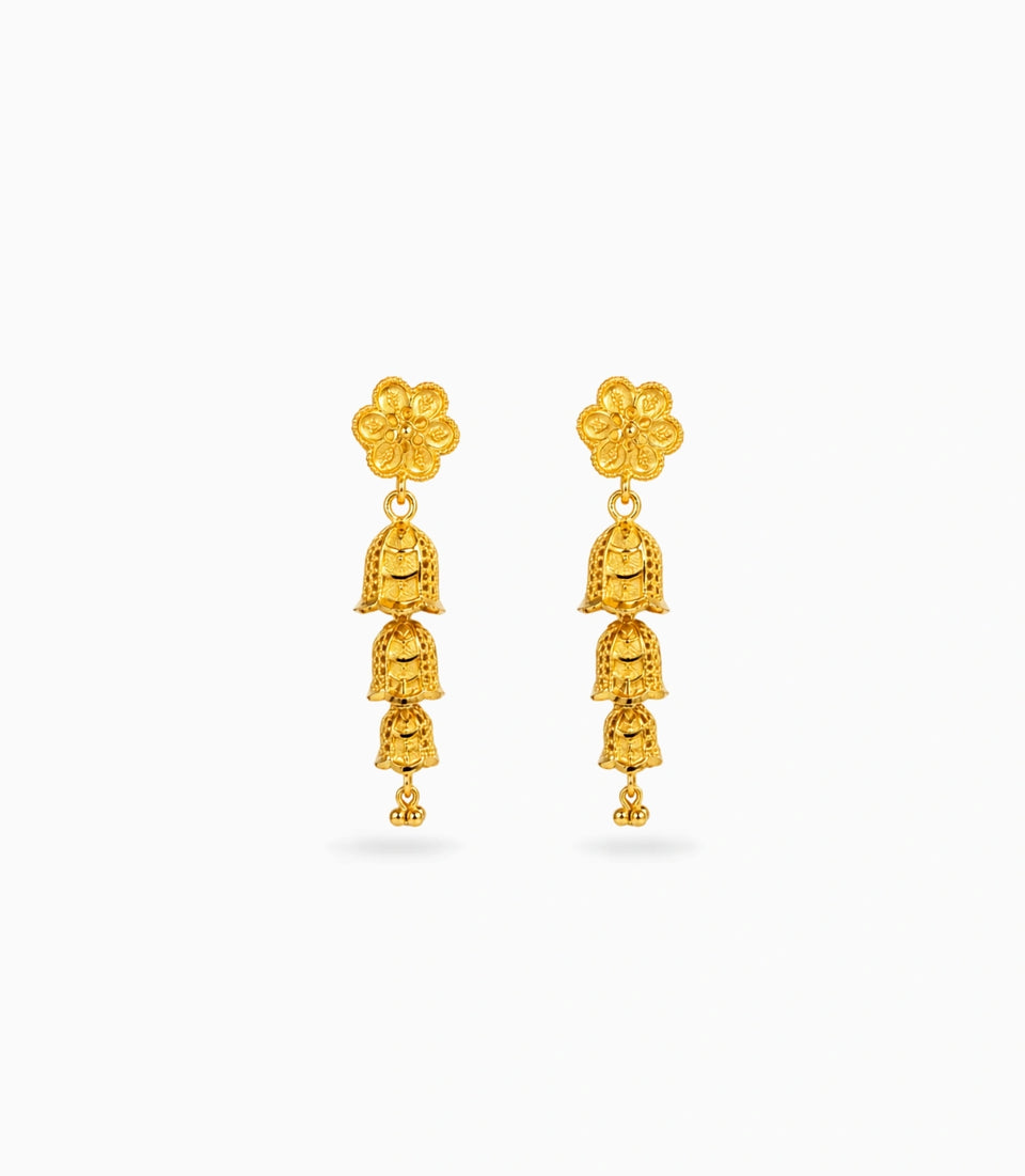 Gold Plated Charming Jhumka Earrings