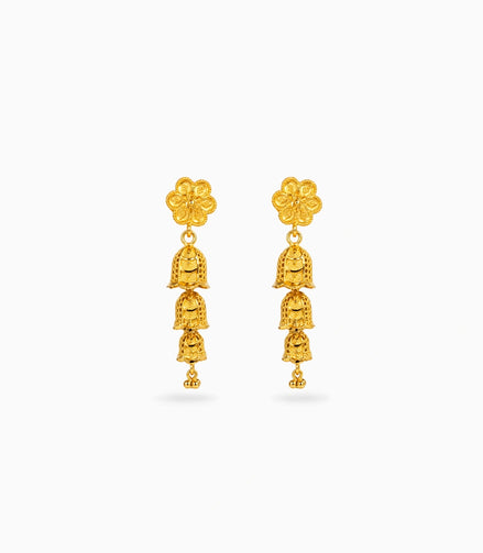 Gold Plated Charming Jhumka Earrings