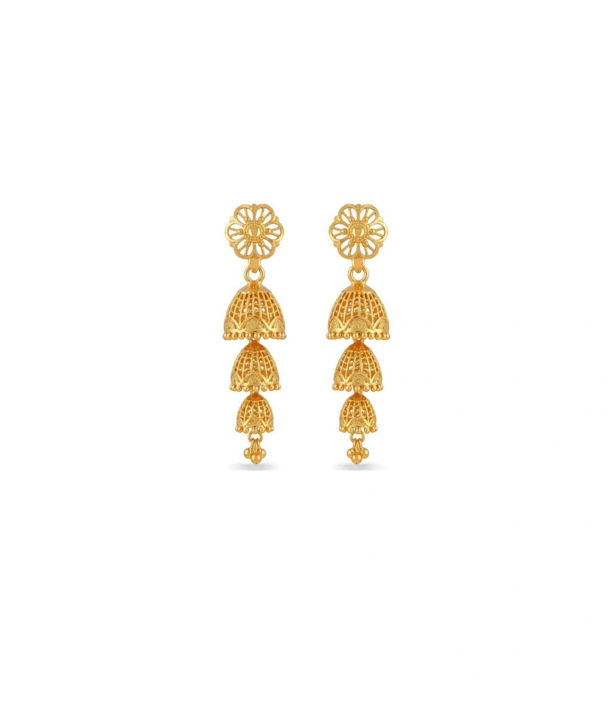Gold Plated Bliss Jhumka Earrings