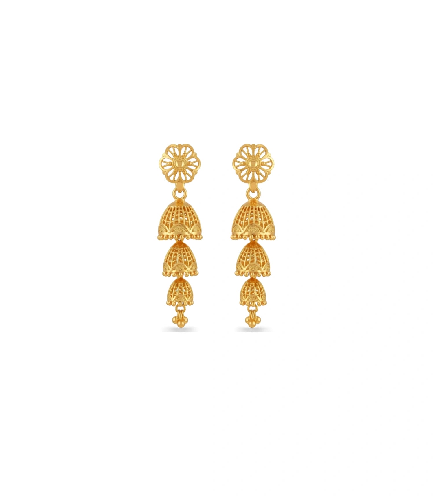 Gold Plated Bliss Jhumka Earrings