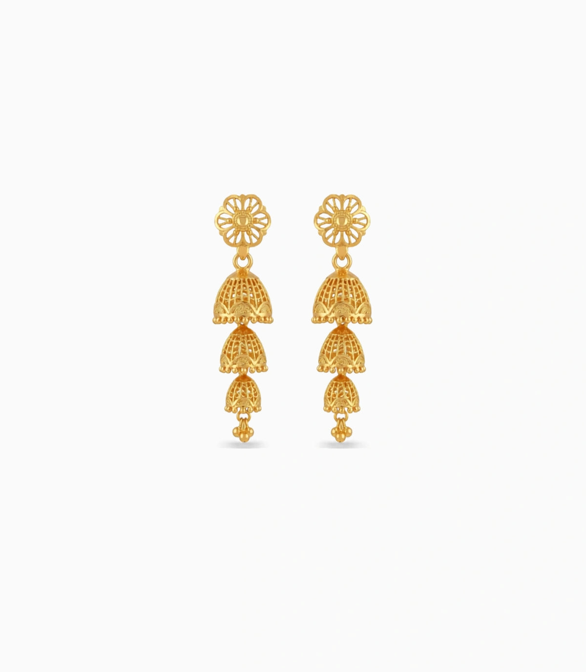 Gold Plated Bliss Jhumka Earrings