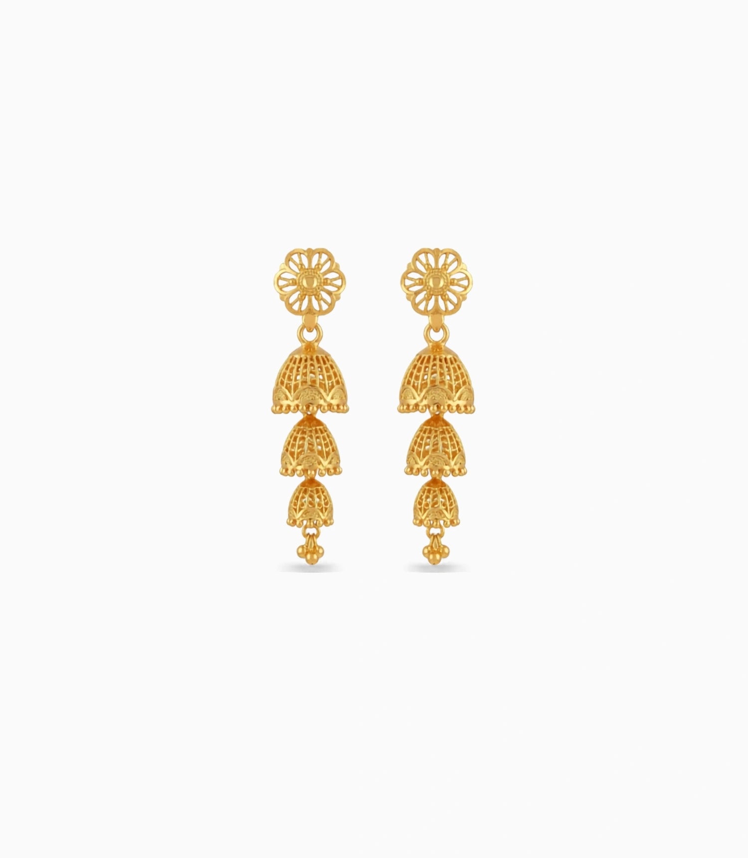 Gold Plated Bliss Jhumka Earrings