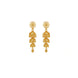 Gold Plated Bloom Jhumka Earrings
