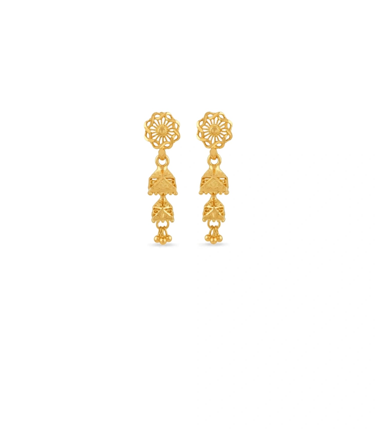 Gold Plated Pure Jhumka Earrings