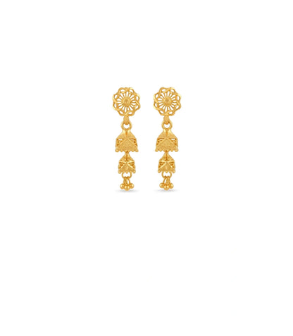 Gold Plated Pure Jhumka Earrings