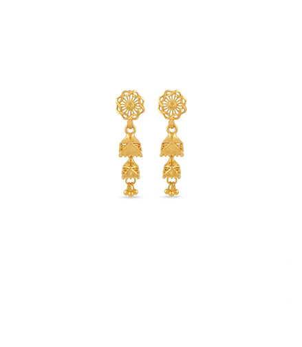 Gold Plated Pure Jhumka Earrings