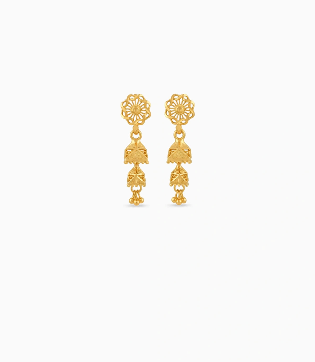 Gold Plated Pure Jhumka Earrings