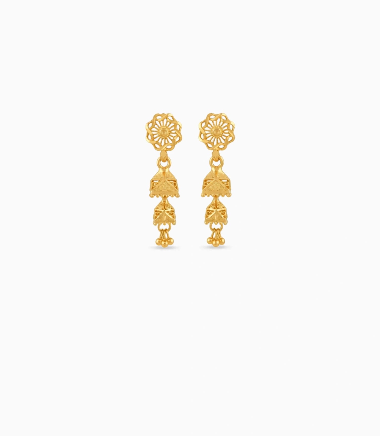 Gold Plated Pure Jhumka Earrings