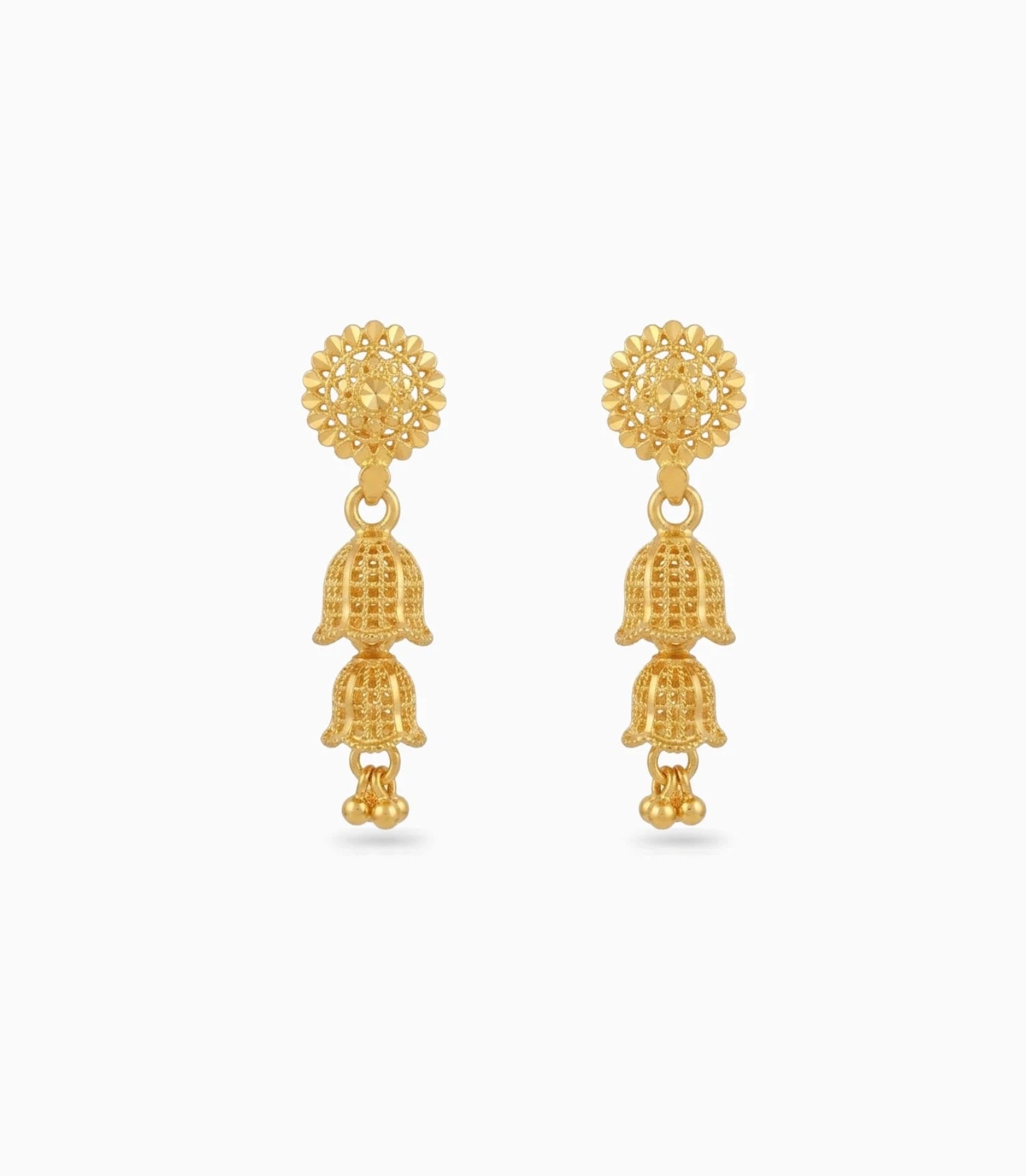 Gold Plated Elegant Touch Jhumka Earrings