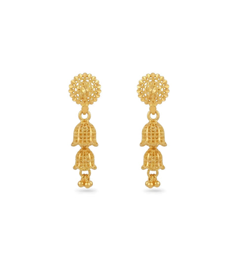 Gold Plated Elegant Touch Jhumka Earrings
