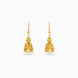 Gold Plated Dome Drop Jhumka Earrings
