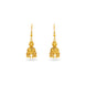 Gold Plated Dome Drop Jhumka Earrings