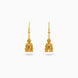 Gold Plated Filigree Curved Jhumka Earrings