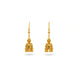 Gold Plated Filigree Curved Jhumka Earrings