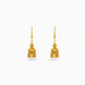 Gold Plated Traditional Dome Drop Jhumka Earrings