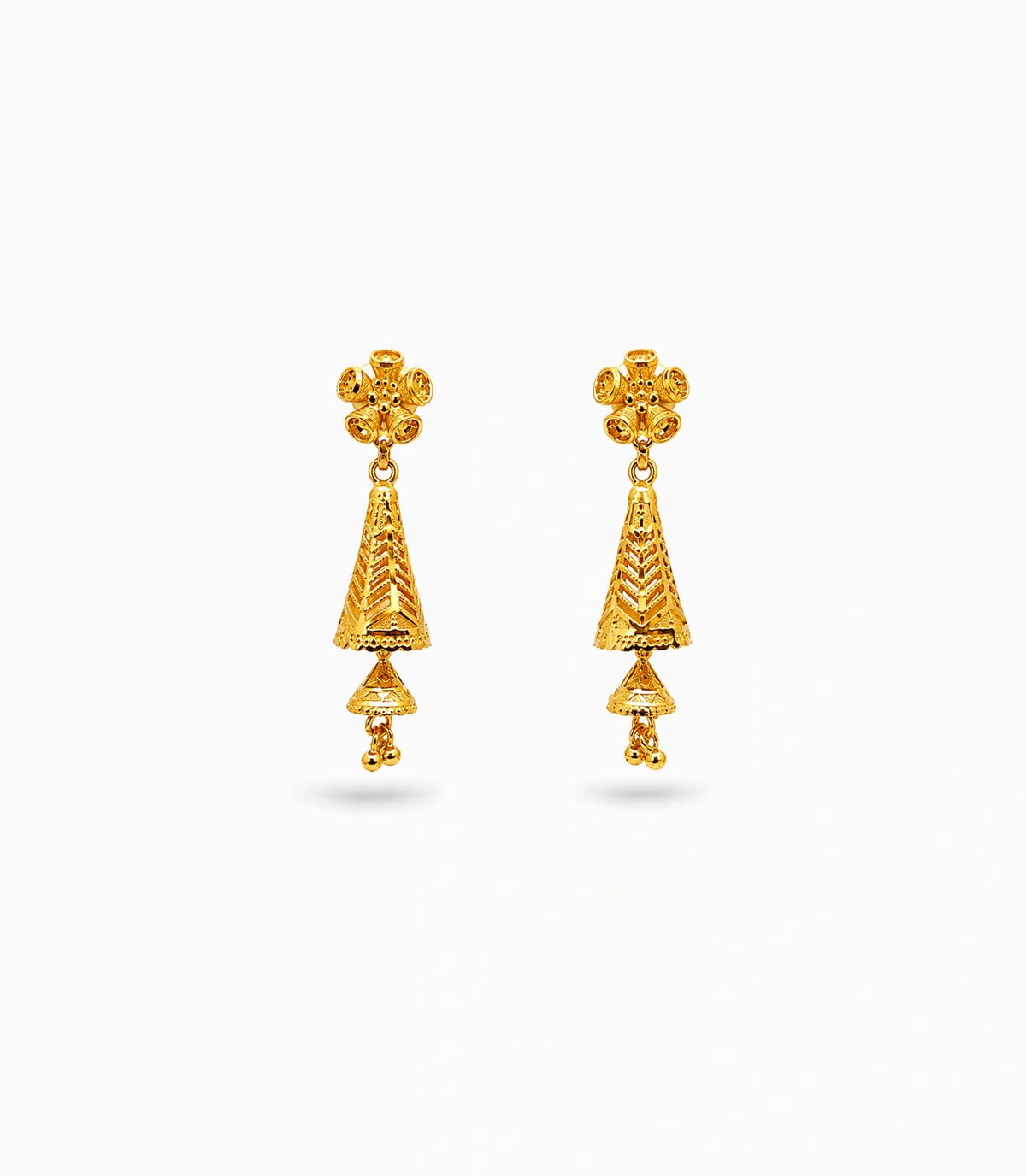Gold Plated Trendy Jhumka Earrings