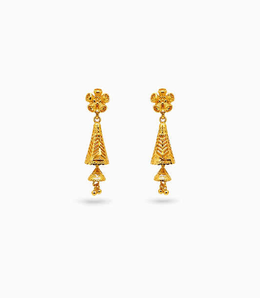 Gold Plated Trendy Jhumka Earrings
