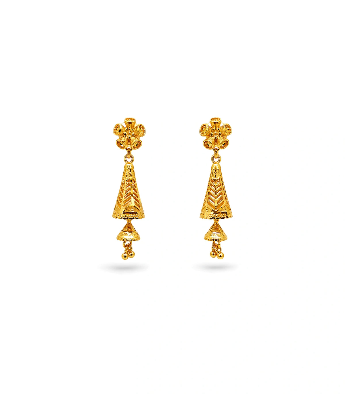 Gold Plated Trendy Jhumka Earrings