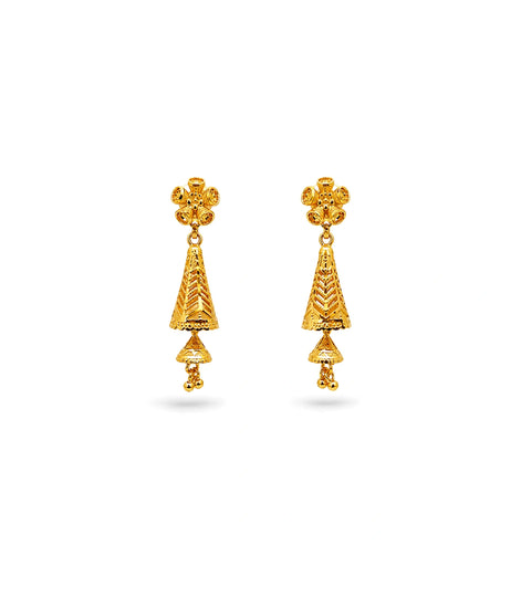 Gold Plated Trendy Jhumka Earrings