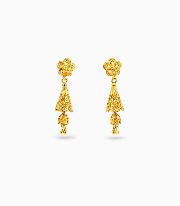 Gold Plated Trending Jhumka Earrings