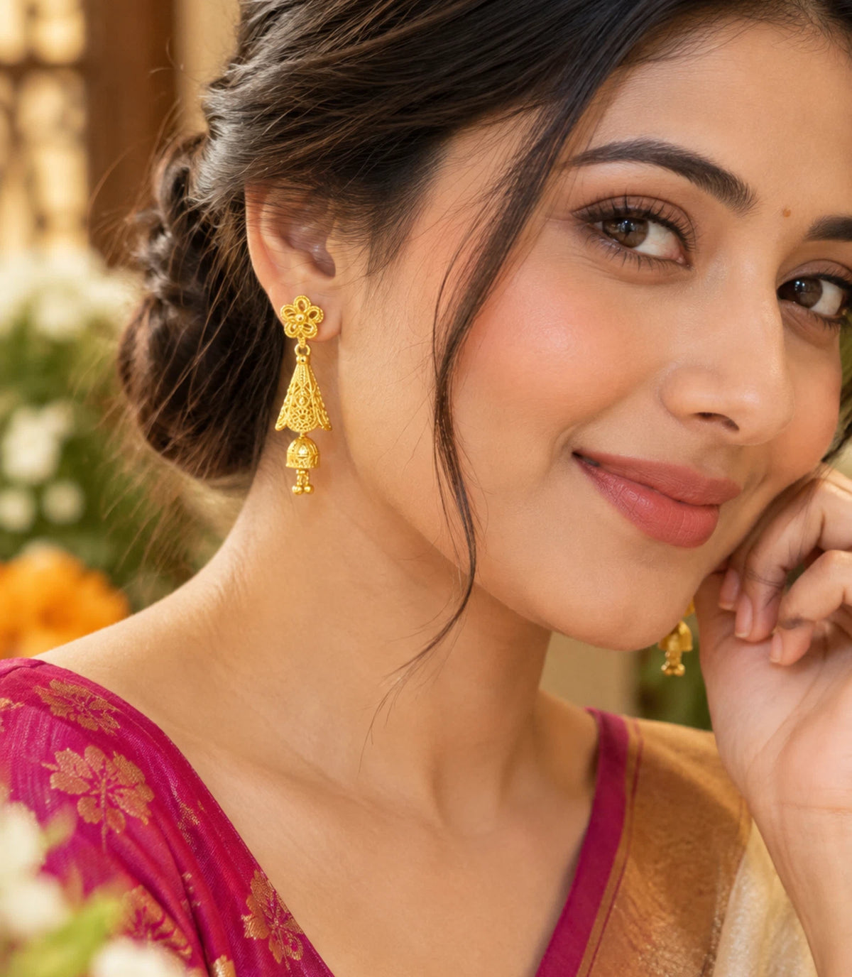 Gold Plated Trending Jhumka Earrings