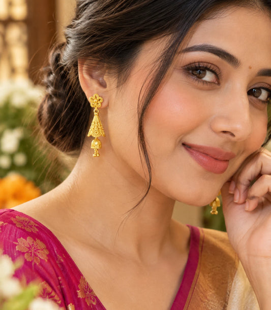 Gold Plated Trending Jhumka Earrings
