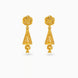 Gold Plated Bloom Traditional Jhumka Earrings